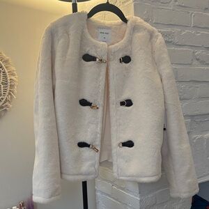 Nine West Women's Cream Teddy Jacket